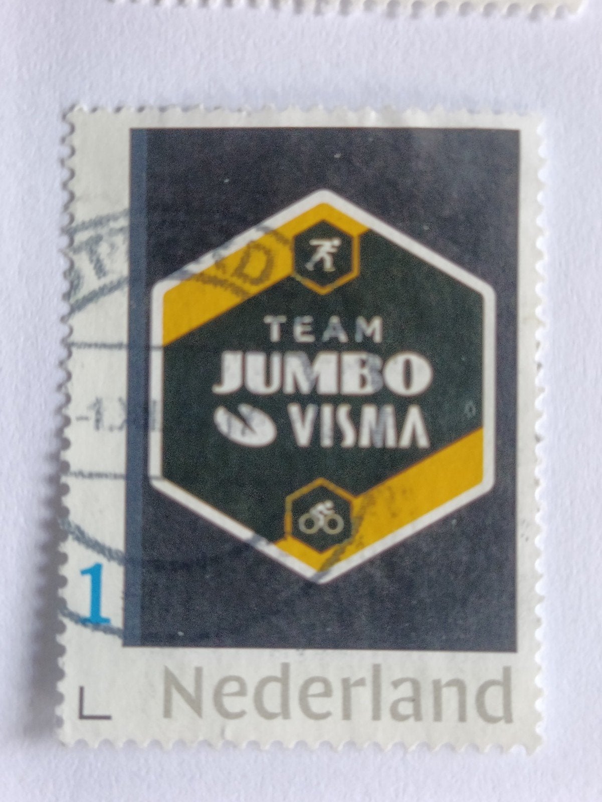 Persoonlijke Postzegel Team Jumbo-Visma Nederland, Ophalen of Verzenden