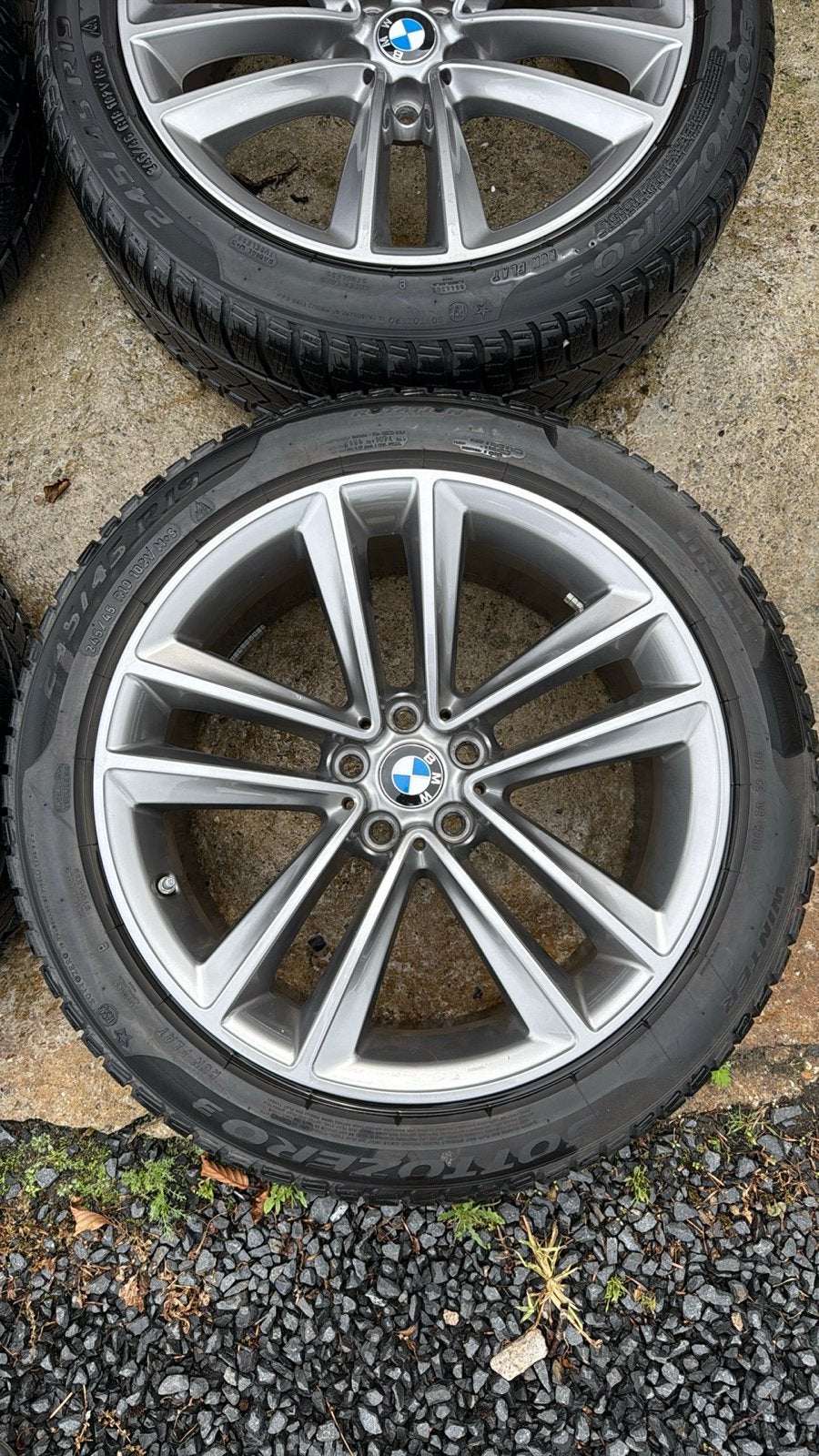 BMW velgen styling 619 Pirelli winterbanden 245/45 R19, Auto-onderdelen, Banden en Velgen, Banden en Velgen, Winterbanden, Personenwagen