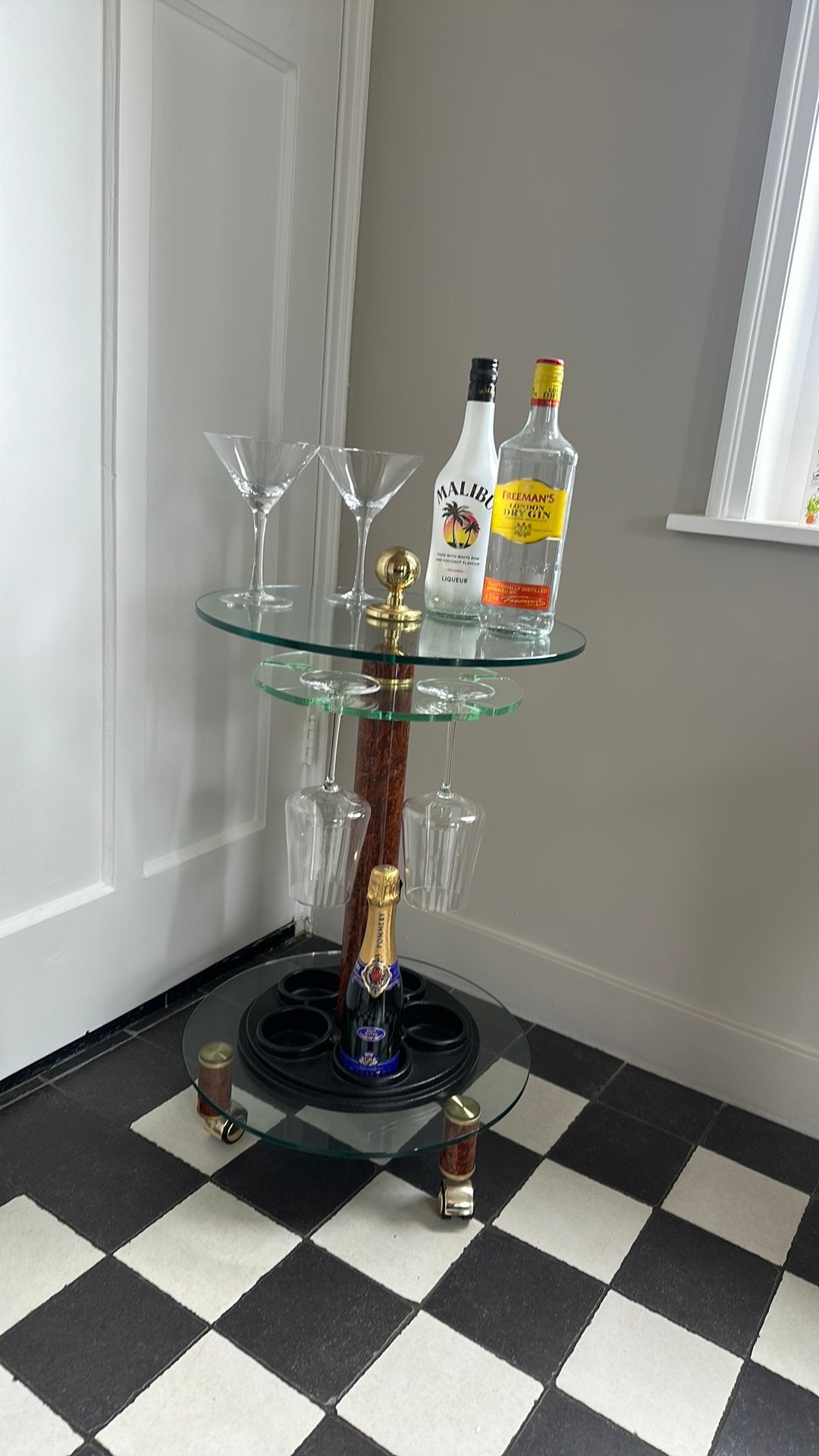 Vintage barcart, Ophalen, Zo goed als nieuw