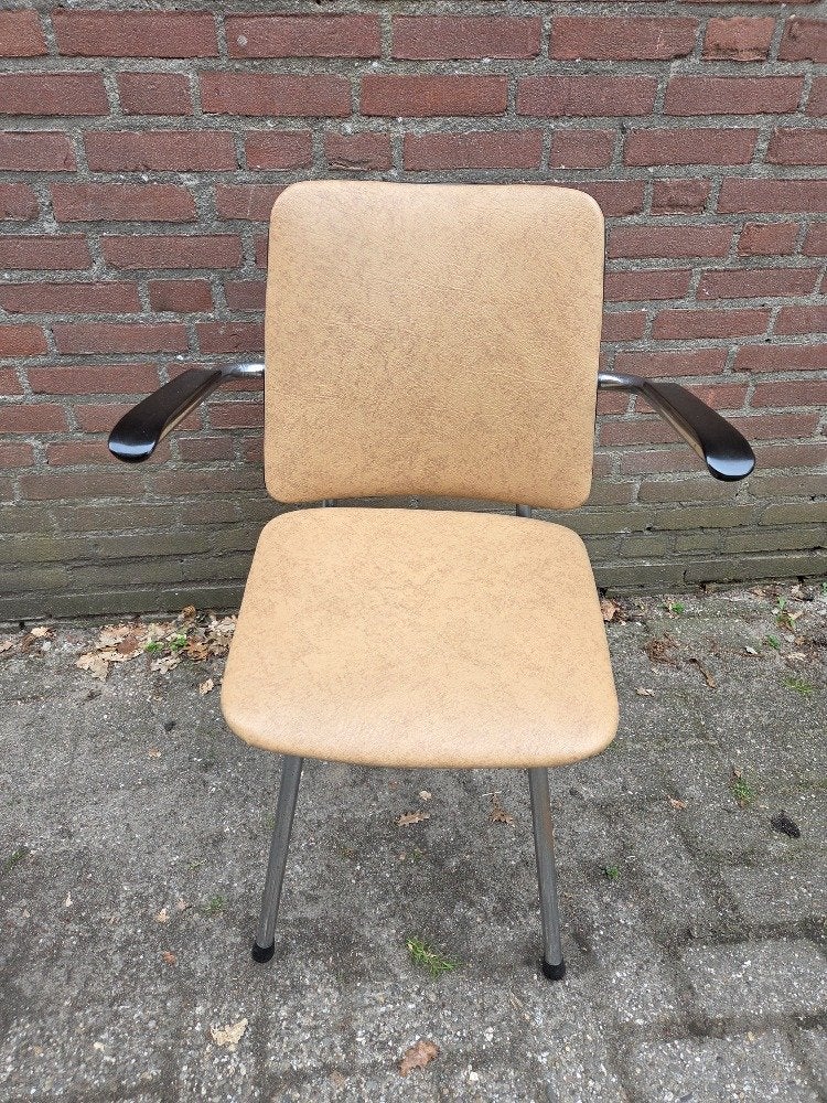 bureaustoel leuningstoel mid centry, Ophalen of Verzenden