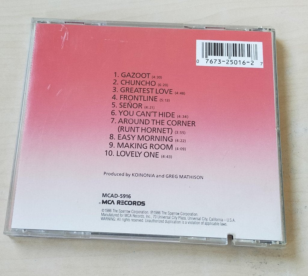 Koinonia - Frontline CD 1986 Japan/VS MCA, Ophalen of Verzenden, Gebruikt, Jazz