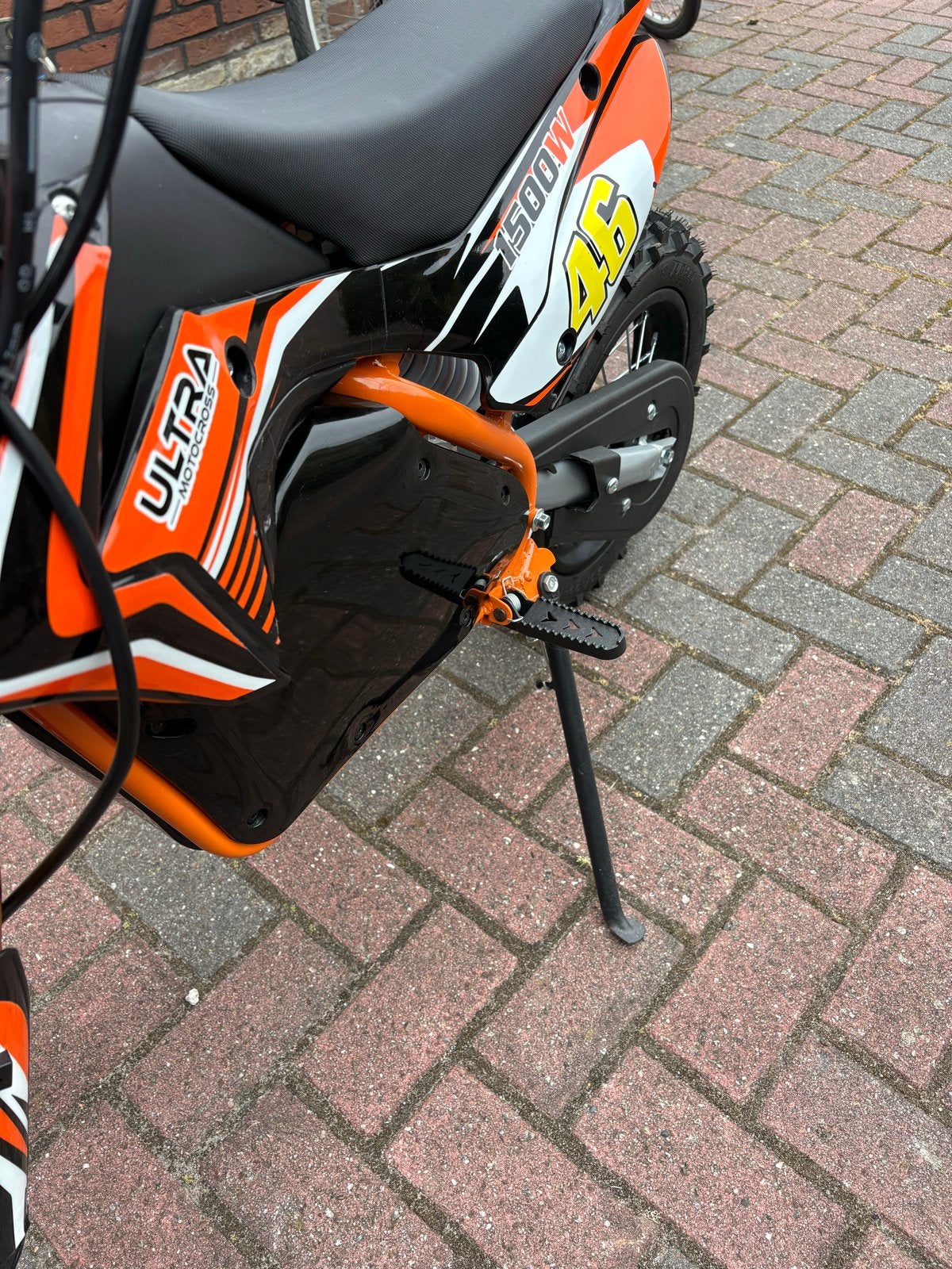 Ultra Motocross 1500W Elektrische Dirtbike, Ophalen, Zo goed als nieuw, Schijfrem, Dirtbike