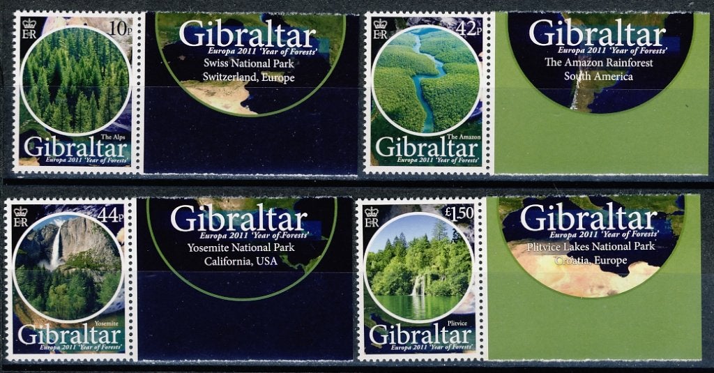 CEPT Gibraltar 1421/24 2011 postfris, Ophalen of Verzenden, Postfris