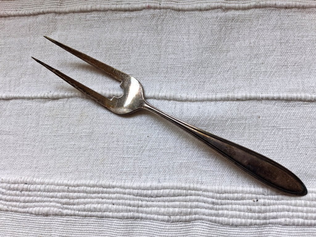 Vleesvork zilver leeuwtje 2, 1922, Antiek en Kunst, Ophalen of Verzenden, Zilver