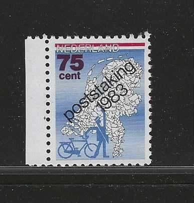 1983 regiopost frl - poststaking Augustinusga 75 ct met tab, Ophalen of Verzenden, Na 1940, Postfris