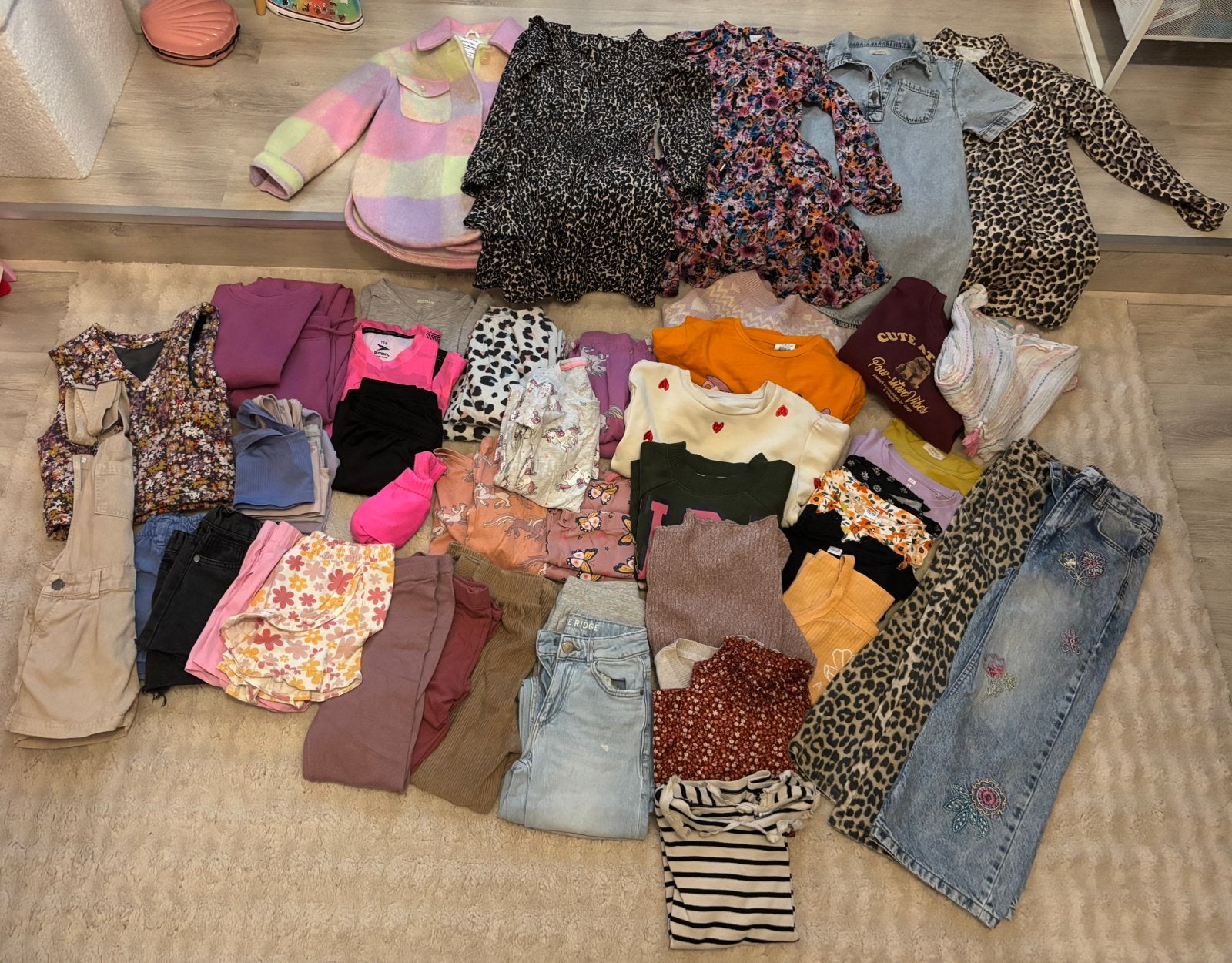Meer dan 50 stuks meisjes kleding mast 122/128, Kinderen en Baby's, Ophalen of Verzenden, Gebruikt, Overige maten