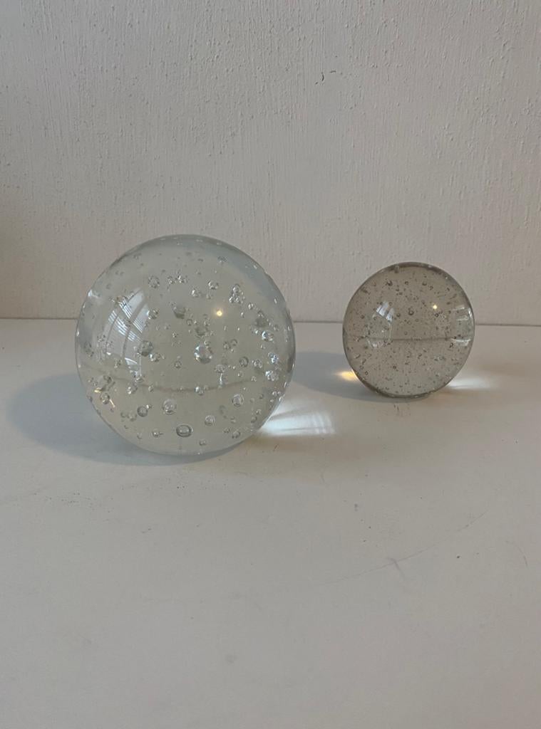 Set glazen bollen / presse papier, Ophalen of Verzenden, Huis en Inrichting