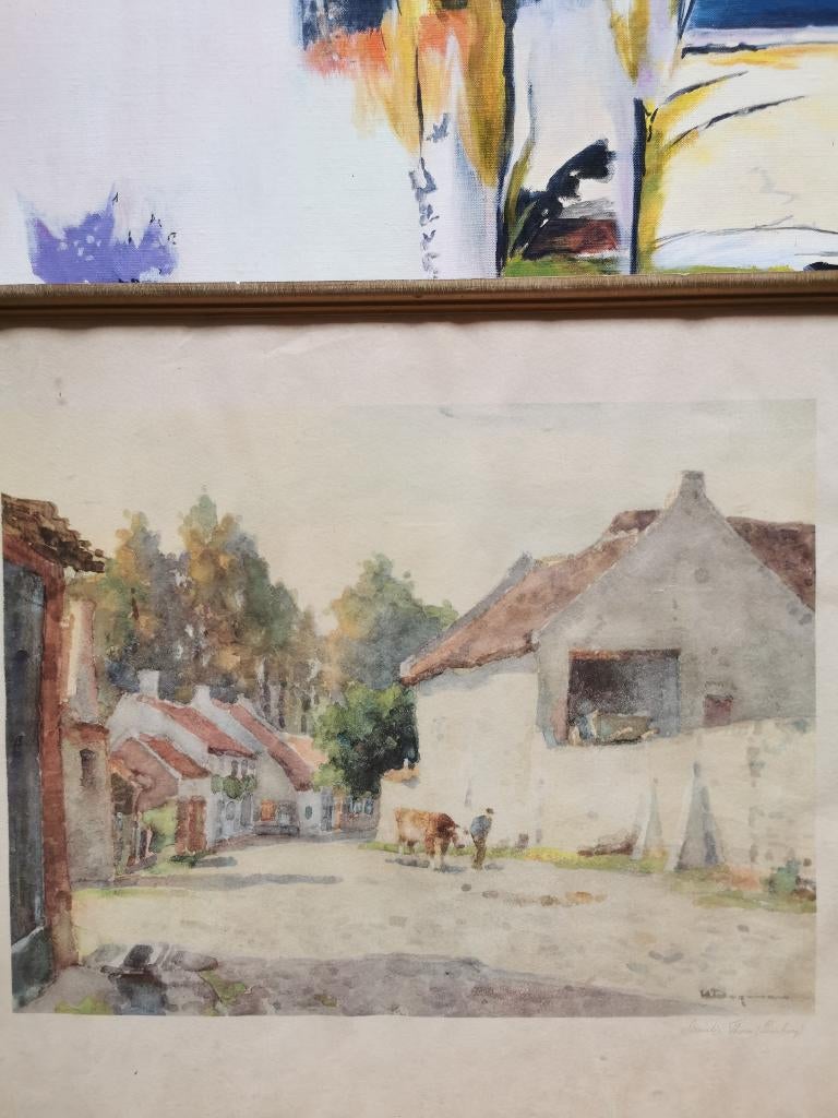 Thorn Aquarel Herman Bogman jr, Antiek en Kunst, Kunst | Schilderijen | Klassiek, Ophalen