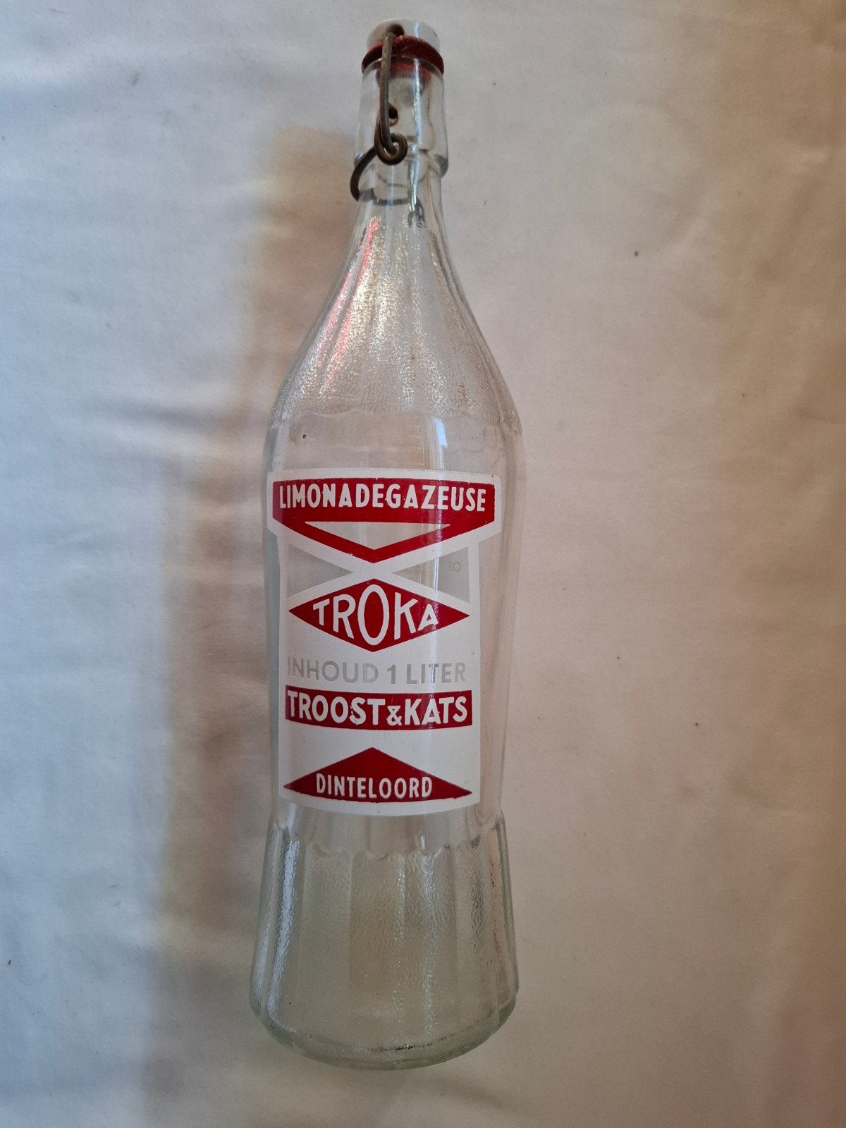 Mooie beugelfles Limonade Gazeuse Troka uit Dinteloord, Verzamelen, Ophalen of Verzenden, Zo goed als nieuw, Verpakking