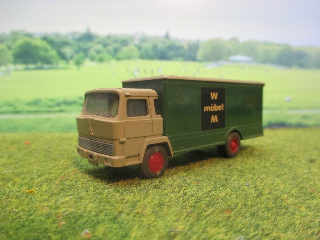 Magirus 100 D7 F - Wiking 425 W Möbel 1e uitgave 1970-1972, Ophalen of Verzenden, Gebruikt, Bus of Vrachtwagen, Wiking