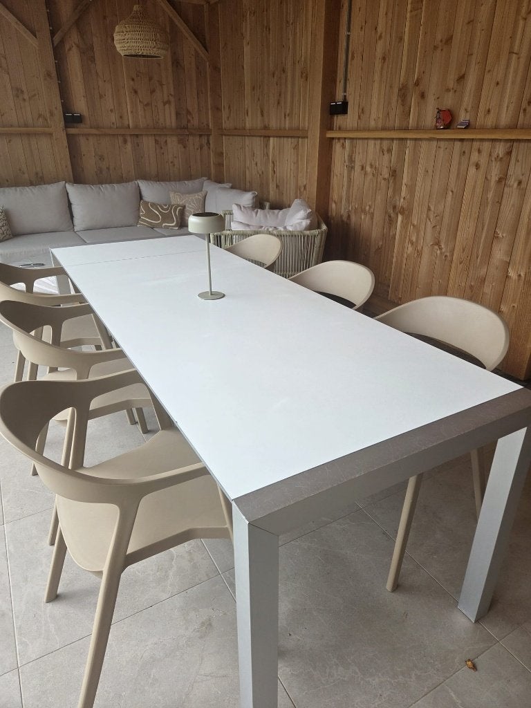 Uitschuifbare eettafel design Kristalia Sushi Line Compact, Huis en Inrichting, Ophalen, 200 cm of meer, 50 tot 100 cm, Zo goed als nieuw