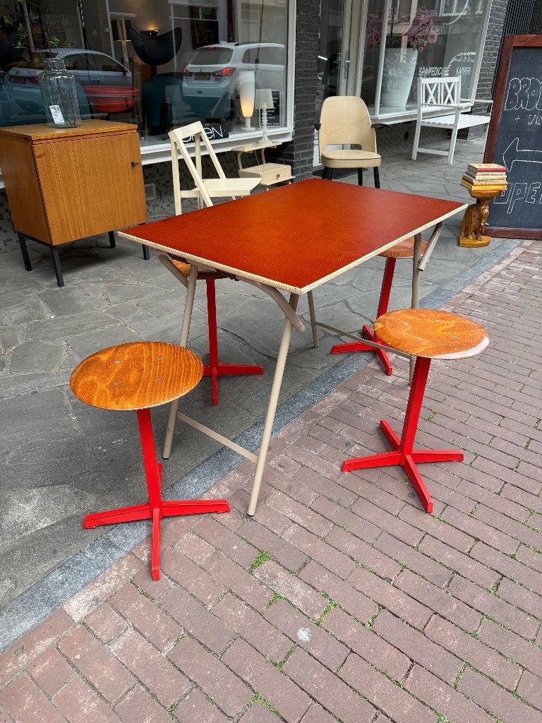 SALE: Vintage klaptafel, examentafel, eettafel, bureautafel, Huis en Inrichting, Tafels | Eettafels, Ophalen, Gebruikt, 50 tot 100 cm
