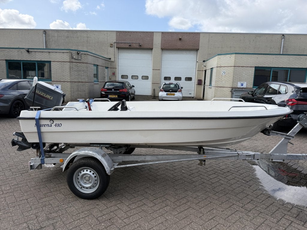 Murena 410 open Console boot met Suzuki 30PK incl stuur, Niet ingevuld, Gebruikt, Niet ingevuld, Benzine