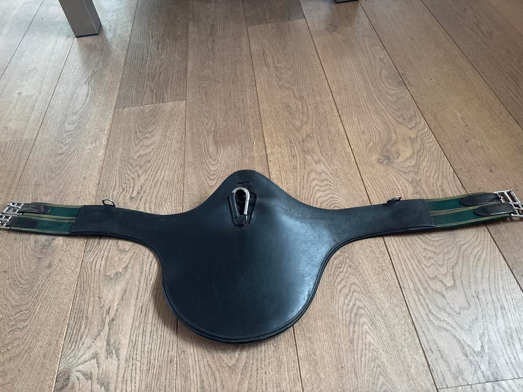 Leren springsingel met buikflap 110 cm merk seabis, Dieren en Toebehoren, Ophalen of Verzenden, Gebruikt, Springen