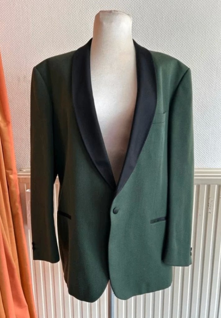 Groen vintage smoking colbert Maat 56, Ophalen of Verzenden, Gedragen, Maat 56/58 (XL), Groen