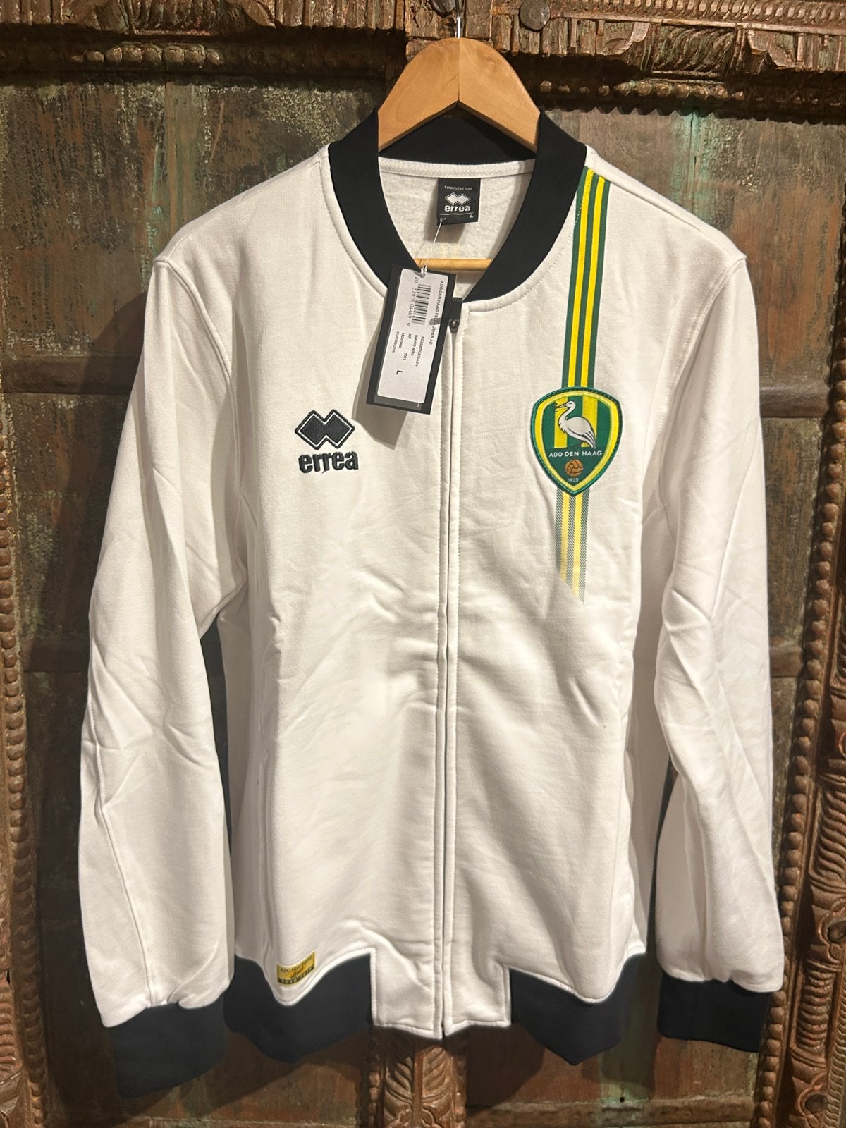 ADO Den Haag Errea Retro Trainingsjack Maat L Nieuw, Kleding | Heren, Maat 52/54 (L), Wit, Nieuw, Ophalen of Verzenden