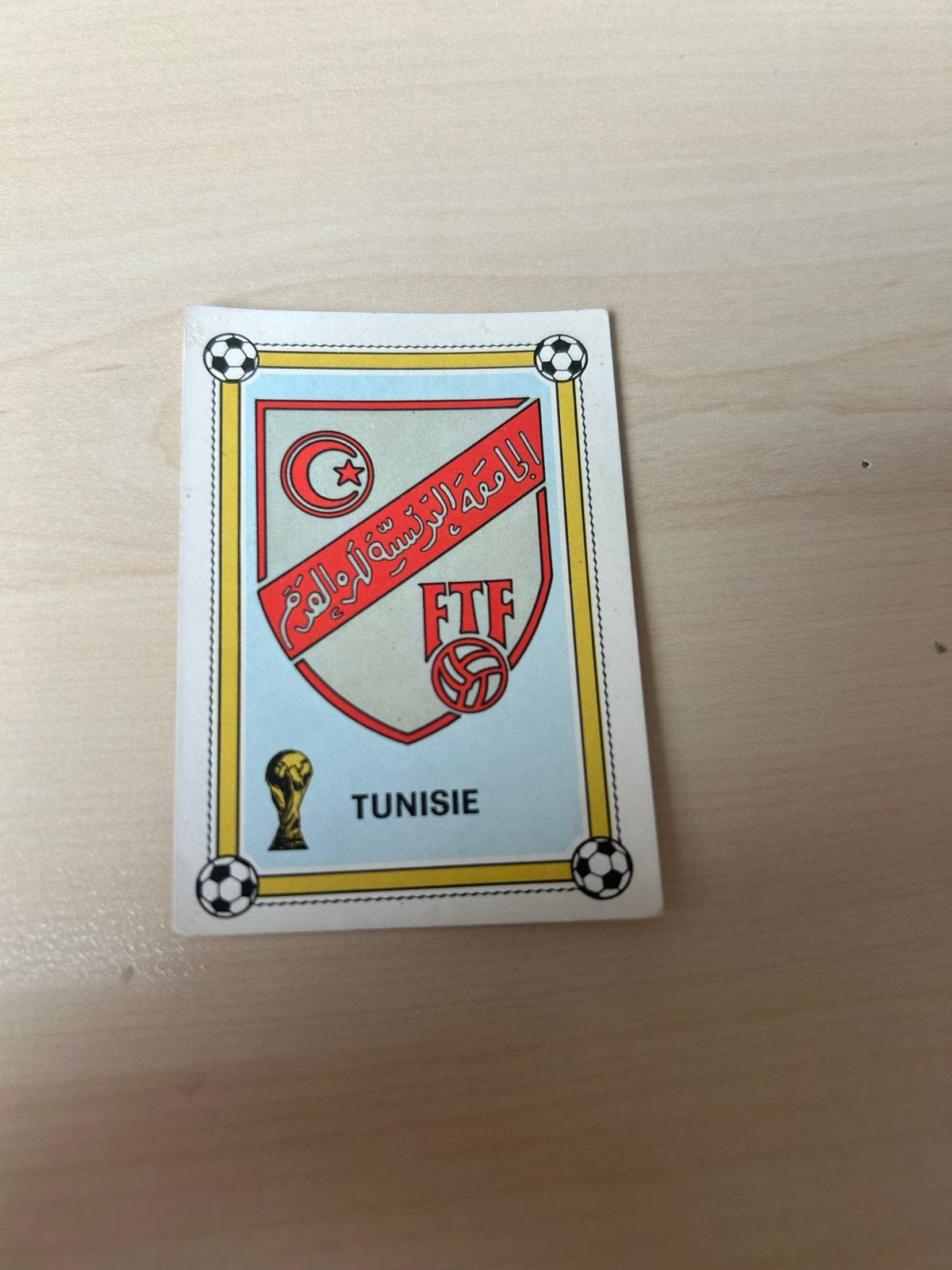 Panini WK 1978 Sticker Tunesië - Zeldzaam Verzamelobject, Ophalen of Verzenden, Gebruikt, Sport