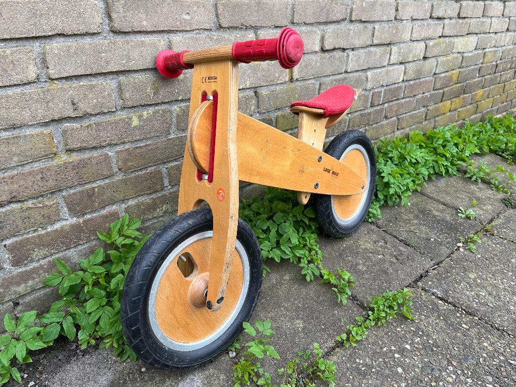 Loopfiets Kokua Like a Bike hout rood, Ophalen, Gebruikt, Loopfiets