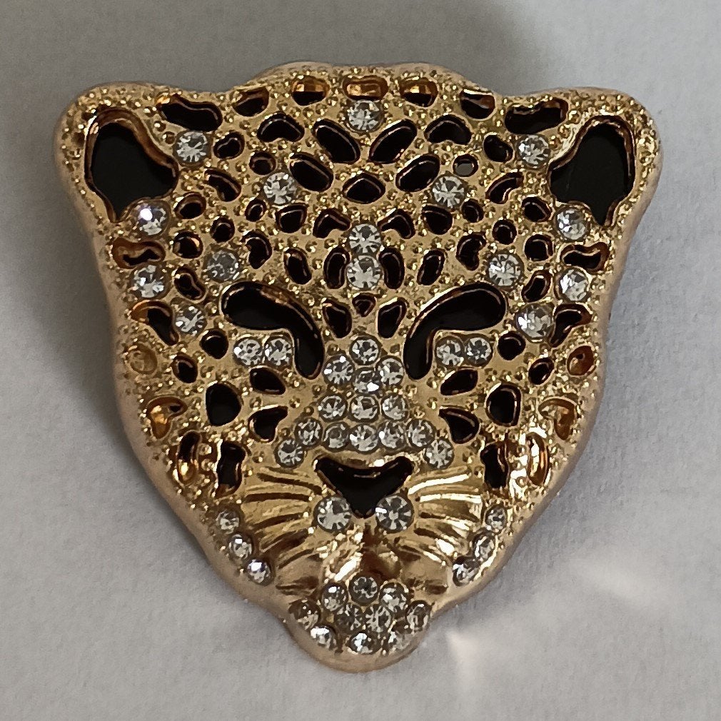 Luipaardkop broche, Overige materialen, Overige kleuren, Minder dan 4 cm, Nieuw