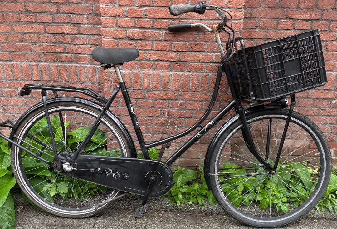 omafiets 28 inch met terugtraprem ( FrameMaat 57 CM ), Ophalen, Terugtraprem, Gebruikt, Versnellingen