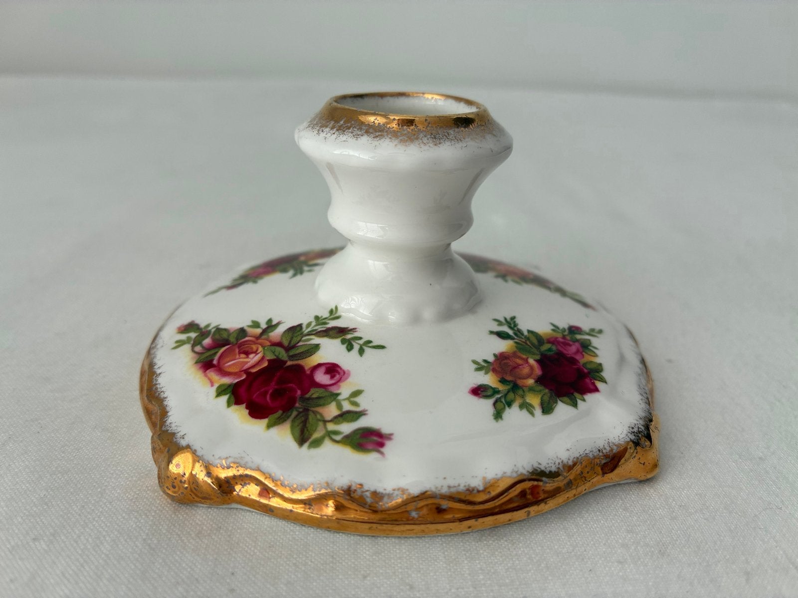 Royal Albert Old Country Roses kandelaar, Antiek en Kunst, Antiek | Kandelaars, Ophalen of Verzenden, Keramiek of Aardewerk