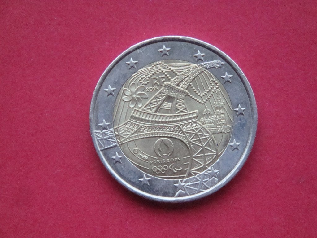 Frankrijk 2 Euromunt Olympische Spelen 2024., Postzegels en Munten, Verzenden, Frankrijk, 2 euro, Losse munt
