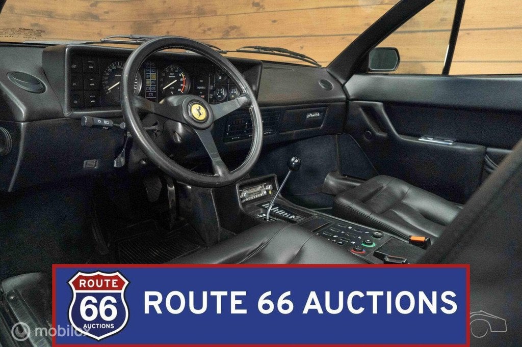 Ferrari Mondial Cabriolet | 1984 | Route 66 Auctions, Auto's, Overige carrosserieën, Zwart, Bedrijf, Handgeschakeld