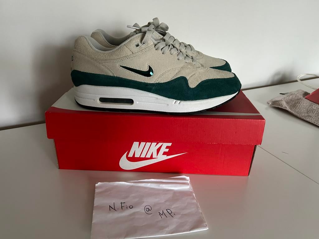 Nike Air Max 1 Jewel Teal, Kleding | Heren, Schoenen, Ophalen, Zo goed als nieuw
