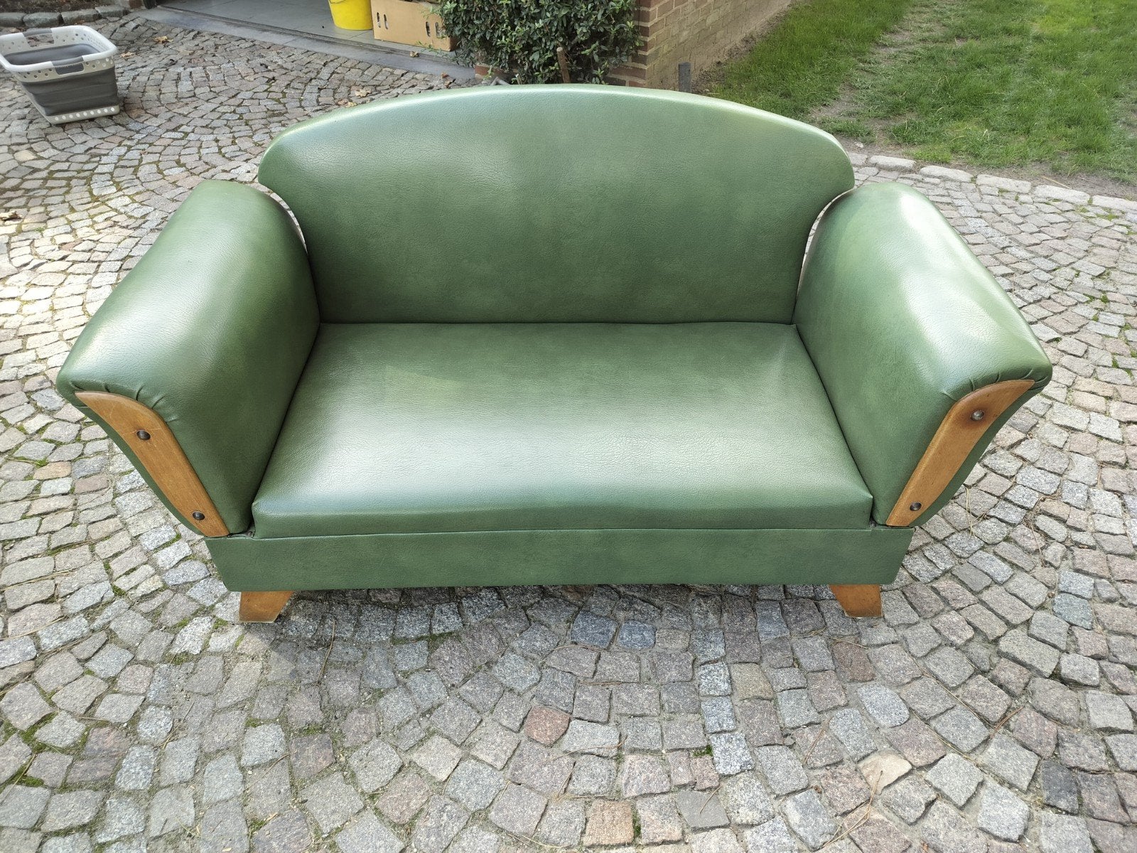 Vintage Art Deco clubbank of tweezitszetel, Antiek en Kunst, Ophalen
