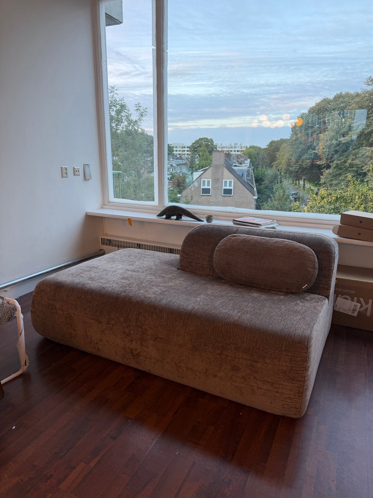 Leuke kleine bank eivan chaise longue NIEUW, 150 tot 200 cm, 75 tot 100 cm, Ophalen of Verzenden, Stof