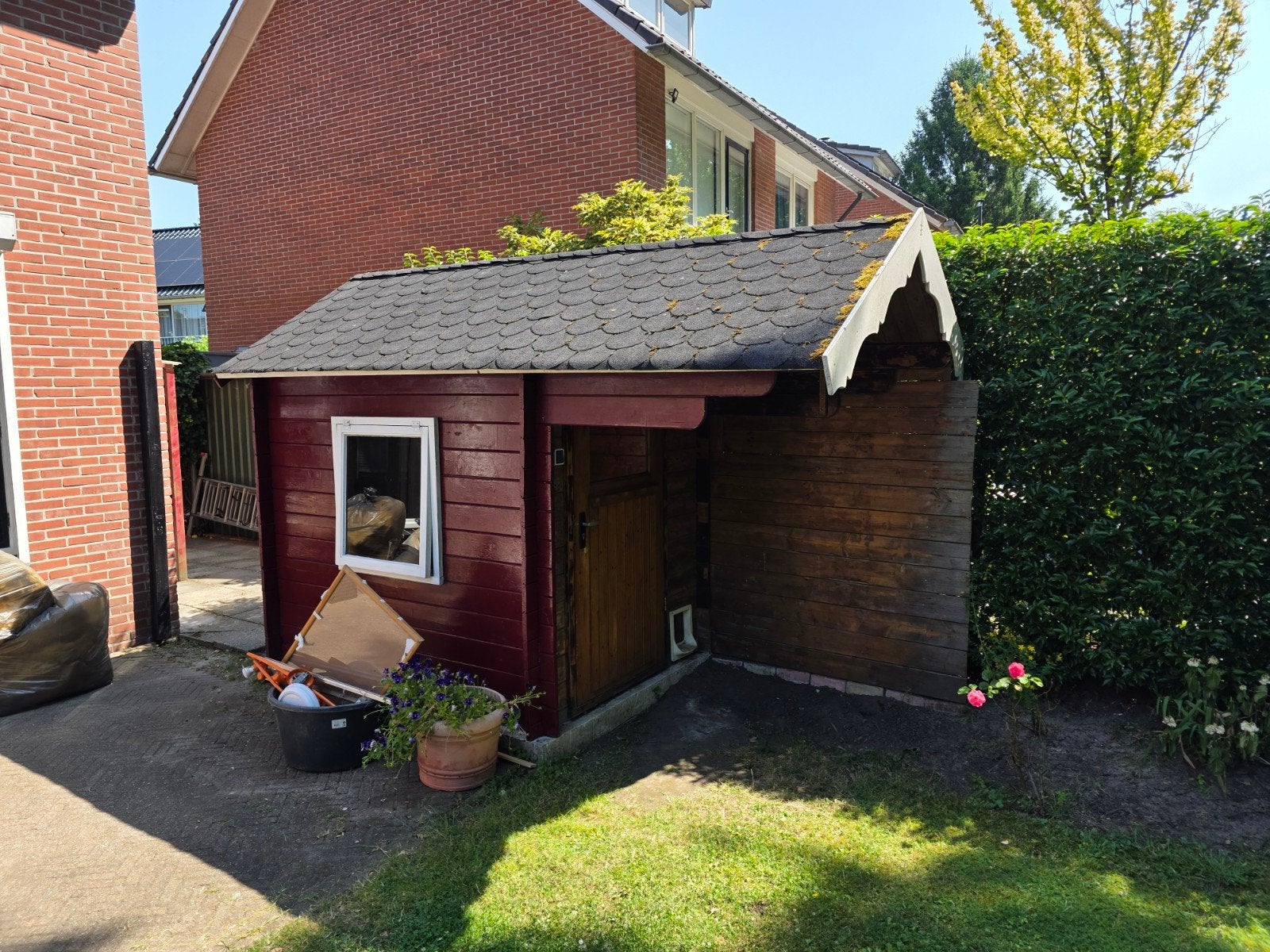 Tuinhuisje 1,70 x 2,20, Tuin en Terras, Ophalen, Gebruikt, 250 tot 500 cm, Met overkapping