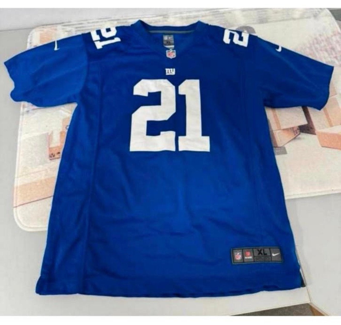 NFL New York Giants Landon Collins Jersey Football rugby xl, Ophalen of Verzenden, Zo goed als nieuw, H, Kleding
