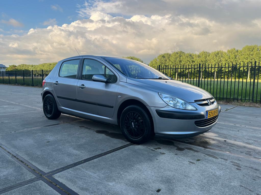 Peugeot 307 1.6 16V 5DRS 2003 Grijs, Auto's, Voorwielaandrijving, Stof, 4 cilinders, 610 kg