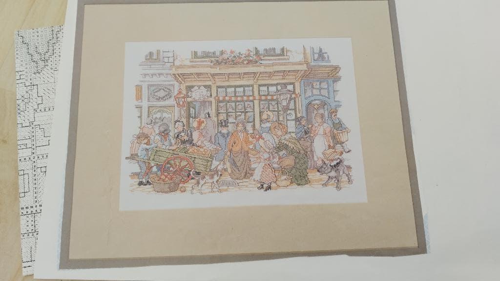 Borduurpatroon oude winkel, Ophalen of Verzenden, Gebruikt, Handborduren, Patroon