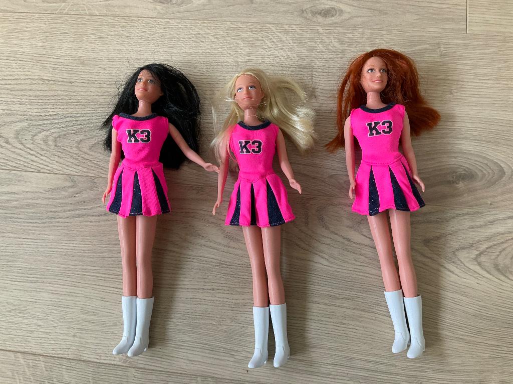 K3 barbies, Ophalen of Verzenden, Gebruikt, Barbie