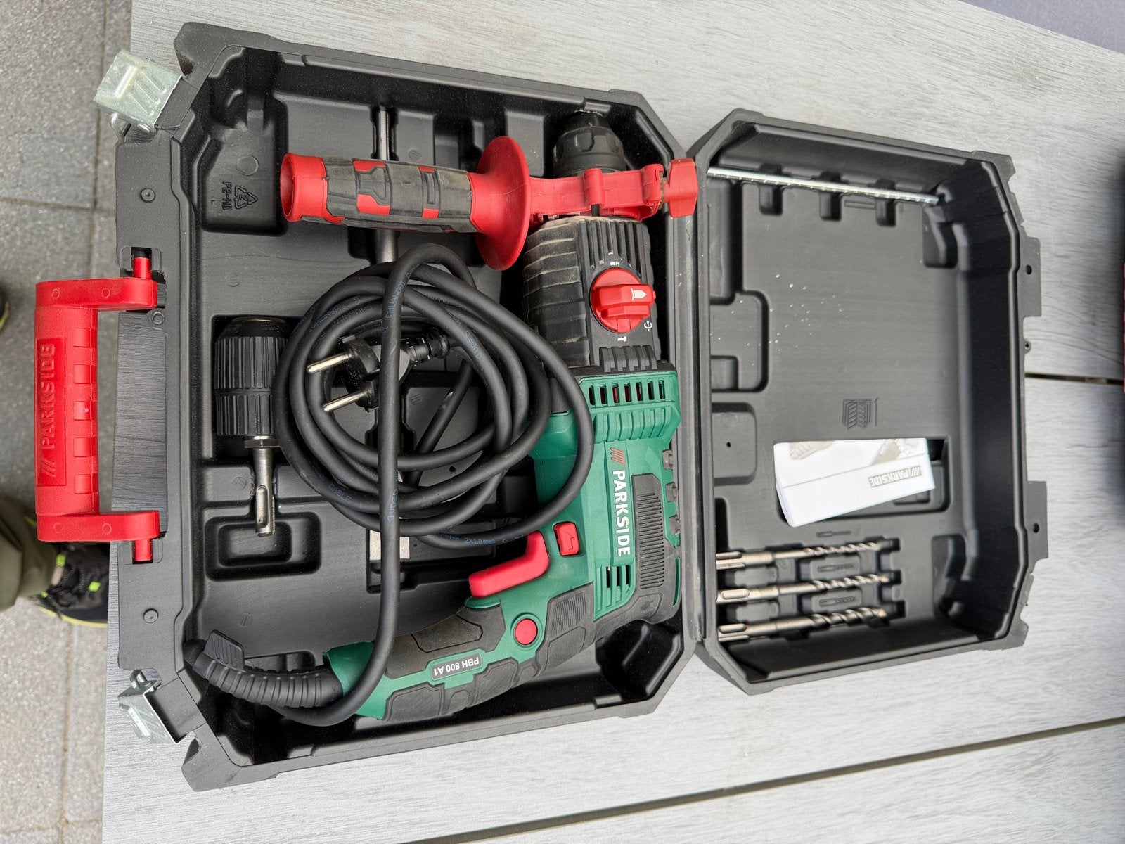 Parkside PBH 800 A1 Boorhamer - Zo goed als nieuw, Ophalen, 600 watt of meer, Boor- en/of Breekhamer, Zo goed als nieuw