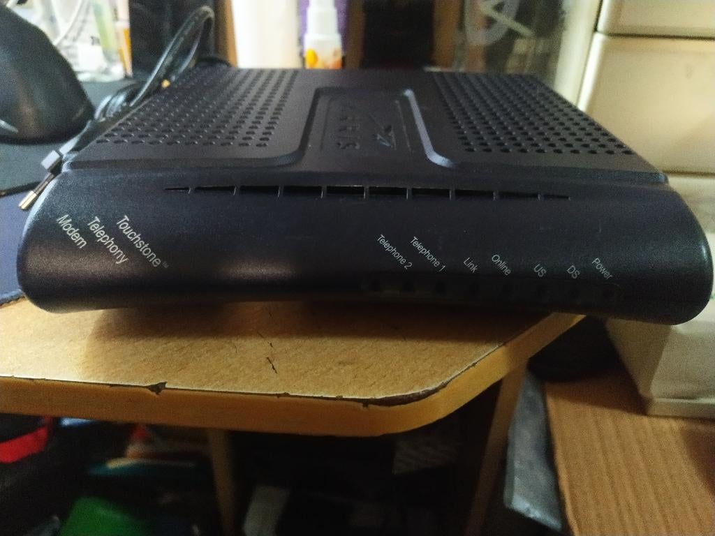 Arris TM502B/220 2.0 Telephony Modem, Ophalen of Verzenden, Gebruikt, Router met modem