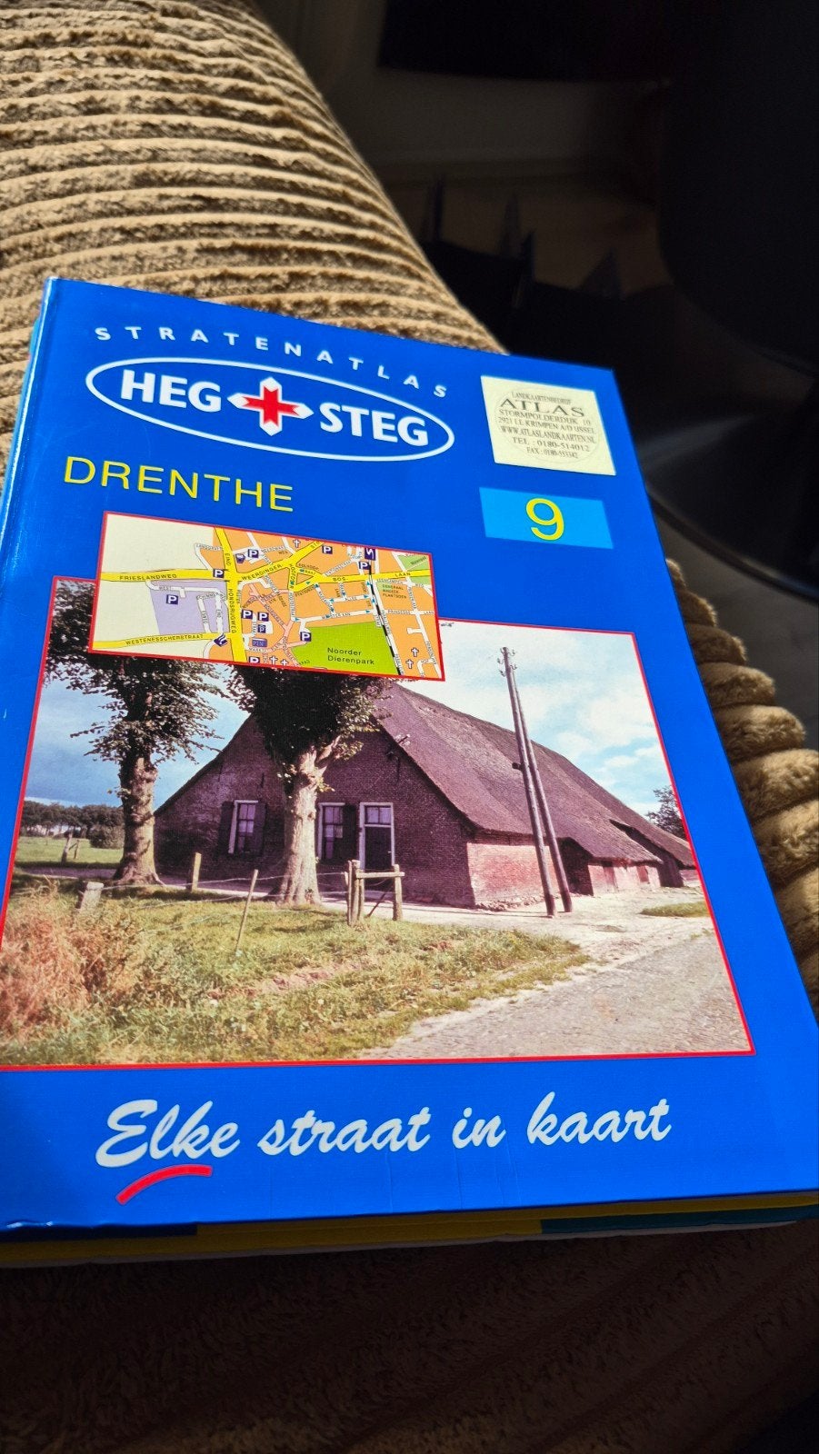 Heg & Steg Stratenatlas Drenthe - Elke straat in kaart, Boeken, Ophalen of Verzenden, Zo goed als nieuw