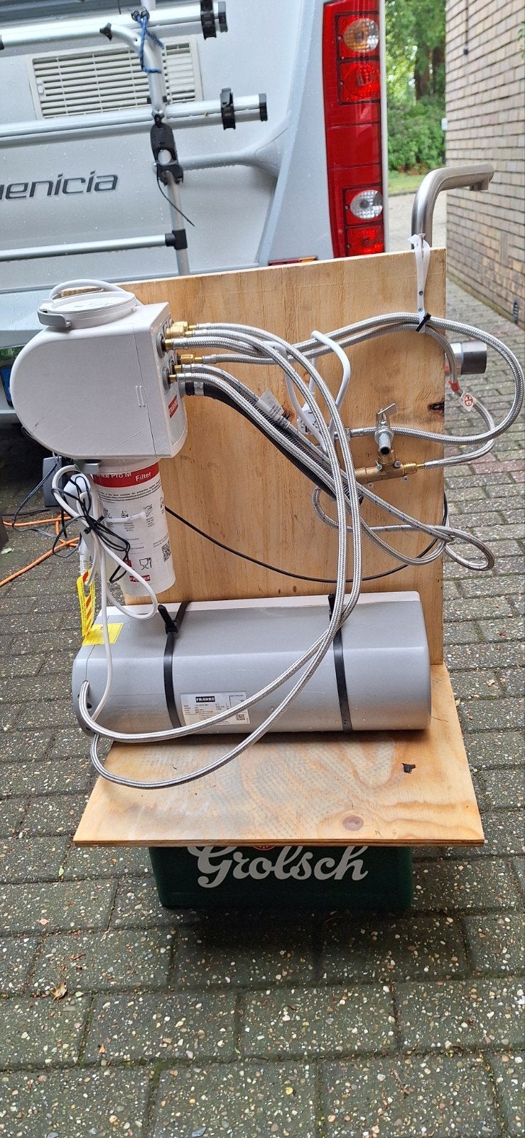 Franke warmwater kraan met filter en defecte boiler, Ophalen of Verzenden