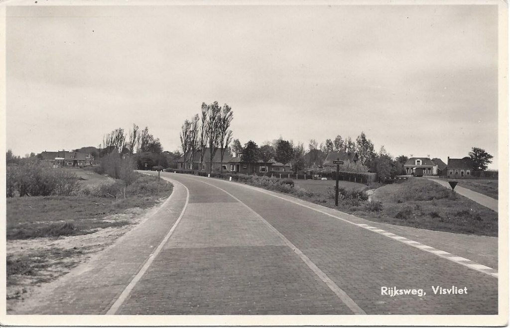 Visvliet (Gr.) Rijksweg, 1964 gelopen, Ophalen of Verzenden, 1960 tot 1980, Gelopen, Groningen