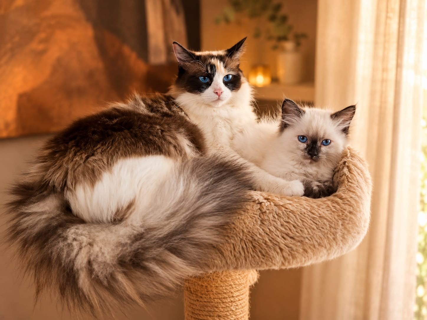 ragdoll kitten 4 poesjes en 1 katertje, Meerdere dieren, Ontwormd, 0 tot 2 jaar