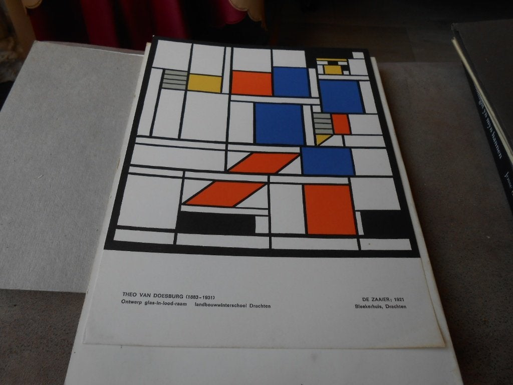 AFFICHE  THEO  VAN  DOESBURG, Rechthoekig Staand, A4 of kleiner, Ophalen of Verzenden, Zo goed als nieuw