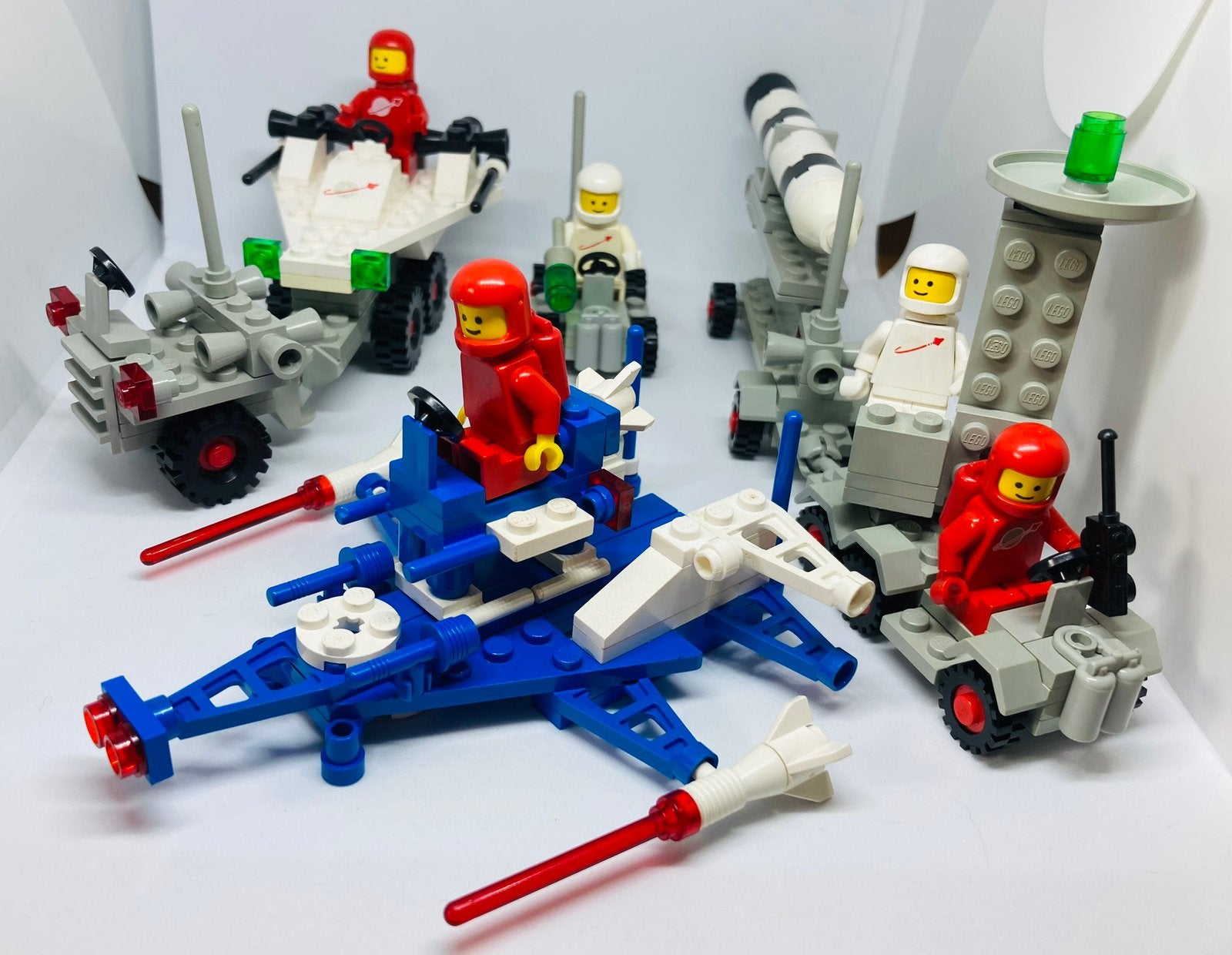 Lego Space Classic sets: 886, 897, 6846, 6870, Gebruikt, Lego, Ophalen of Verzenden, Compleet