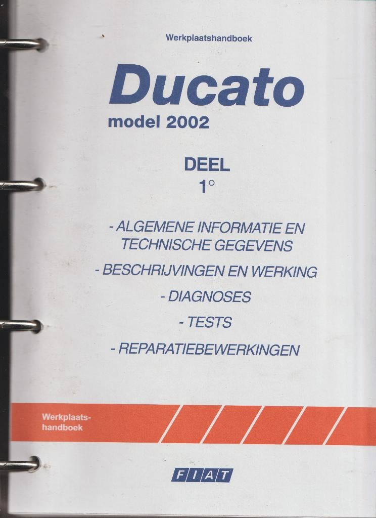 FIAT Ducato 2001 en 2002 Originele W.P.L boeken, Ophalen of Verzenden