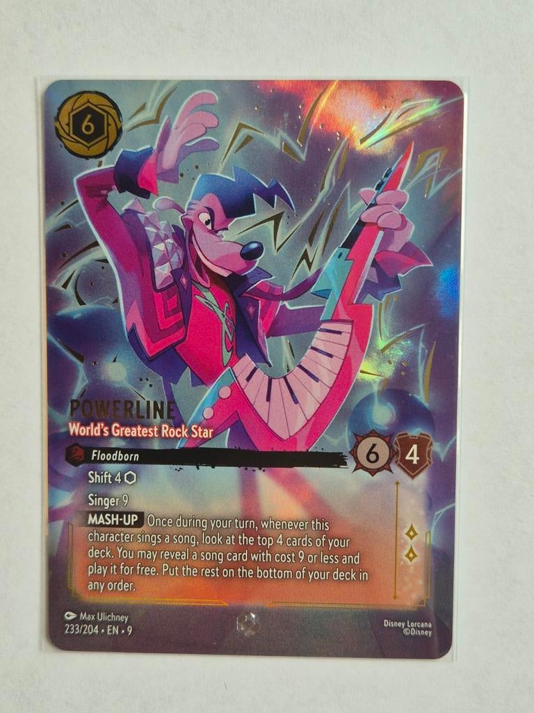 Disney Lorcana Enchanted Powerline CH9 Fabled, Hobby en Vrije tijd, Verzamelkaartspellen | Overige, Nieuw, Losse kaart, Foil, Ophalen of Verzenden