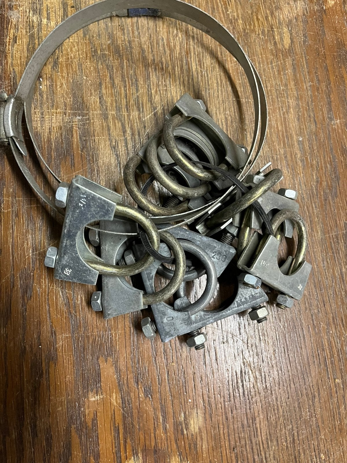 Partij uitlaatklemmen oldtimer, Nieuw, Ophalen of Verzenden, Nvt, Nvt