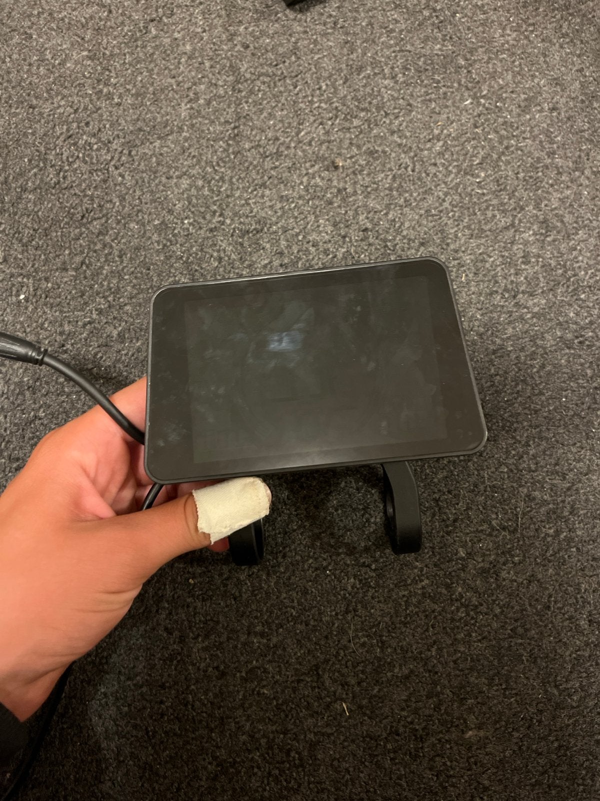 E-bike display met bevestiging en kabel, Ophalen, Gebruikt