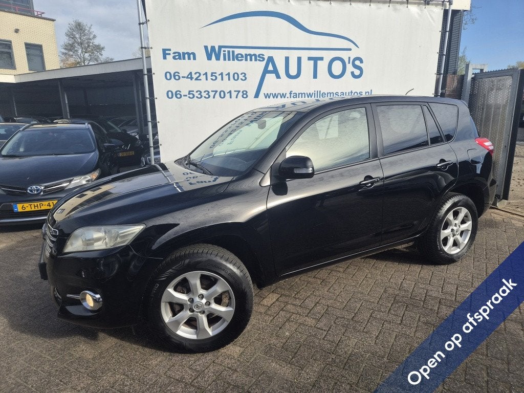 Toyota RAV4 2.0 VVTi Exec. Bns Automaat Leer Navi Camera, Auto's, Euro 5, Gebruikt, Zwart, 4 cilinders