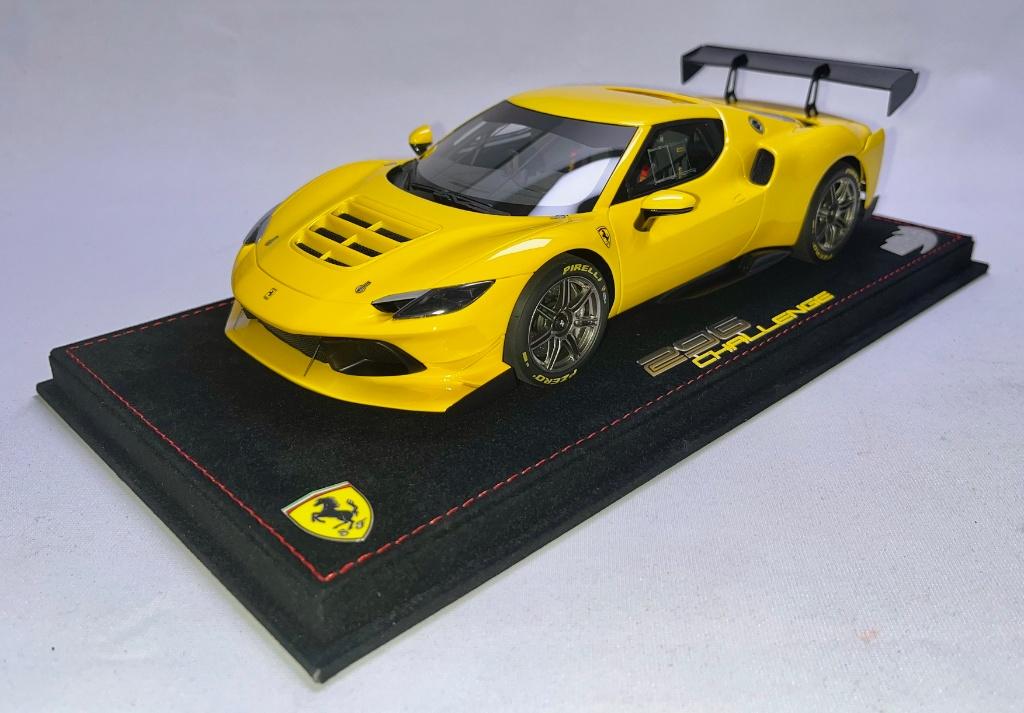 Ferrari 296 Challenge Geel 1:18 P18242B van BBR