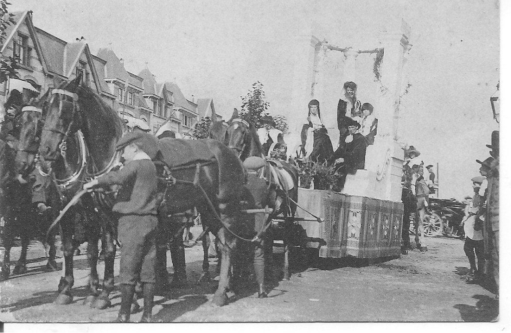 Historisch-allegorische optocht Groningen 1913, Verzamelen, Ophalen of Verzenden, Voor 1920, Ongelopen, Groningen